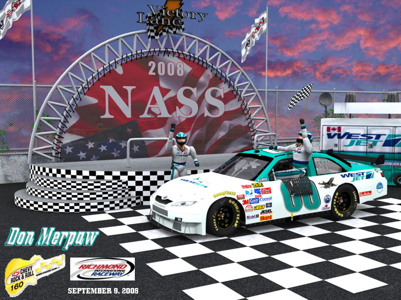 VICTORY LANE CELEBRATION